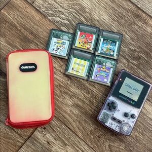 Vintage 1998 Nintendo Game Boy Color Handheld Console Atomic Purple